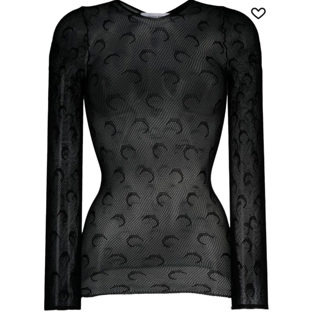 Mesh Marine Serre Top With Leggings